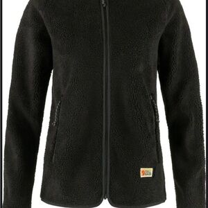 Black Fleece Zip-Up Jacket